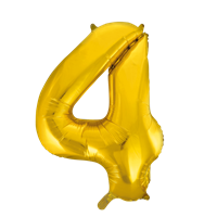 Folieballon  - Guld 86 cm. 1 stk. Nr. 4